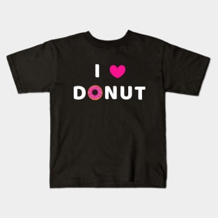 I heart donut - donut love funny pun Kids T-Shirt